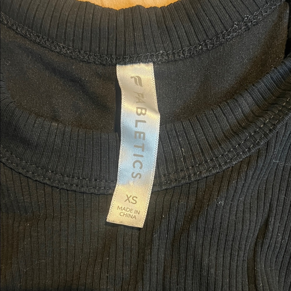 Fabletics Black Ribbed Tank Top - Picture 2 of 4